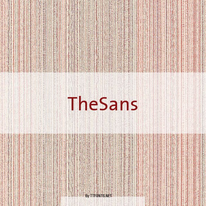 TheSans example