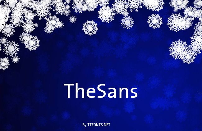 TheSans example