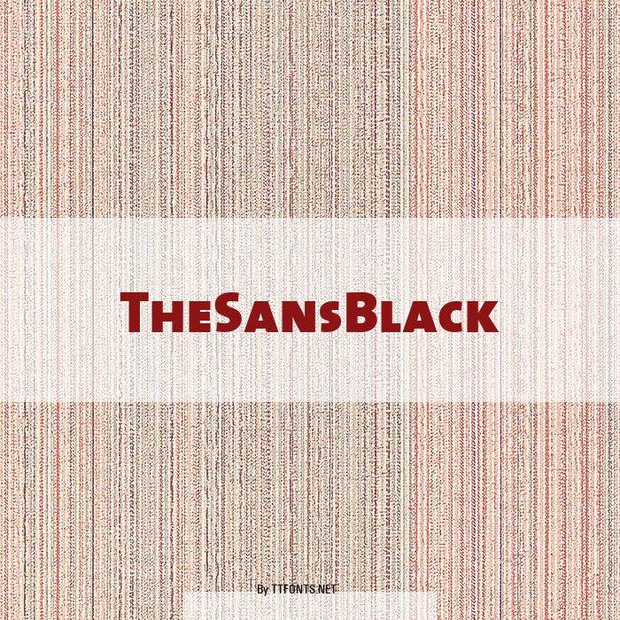TheSansBlack example