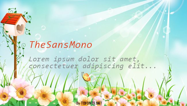 TheSansMono example
