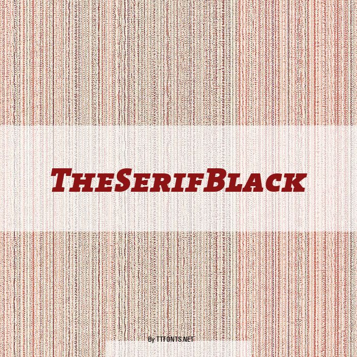 TheSerifBlack example