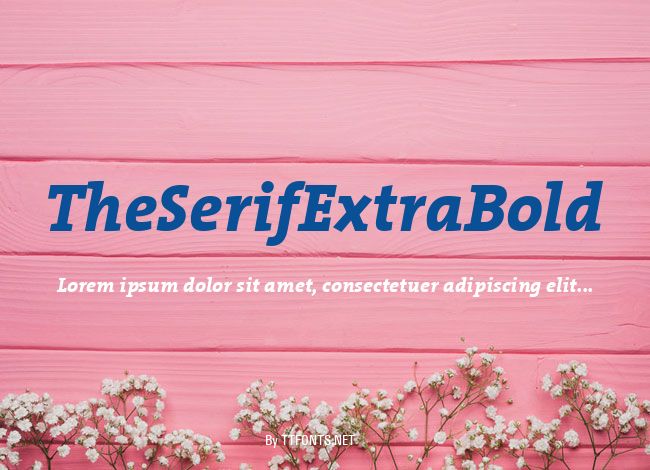 TheSerifExtraBold example