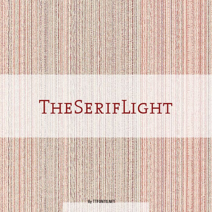 TheSerifLight example