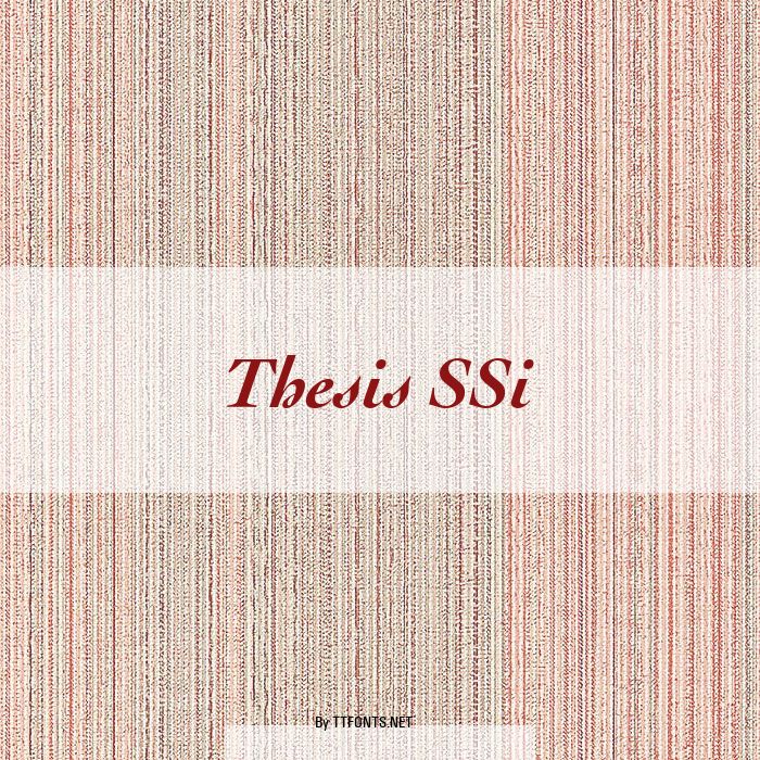 Thesis SSi example