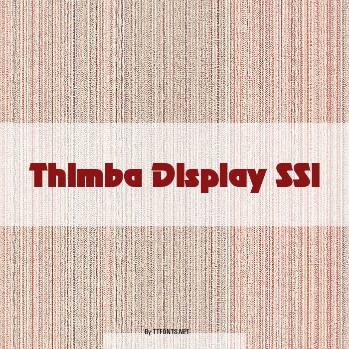 Thimba Display SSi example