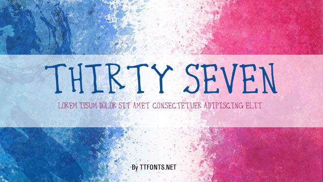 Thirty Seven example