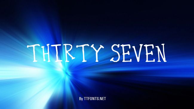 Thirty Seven example