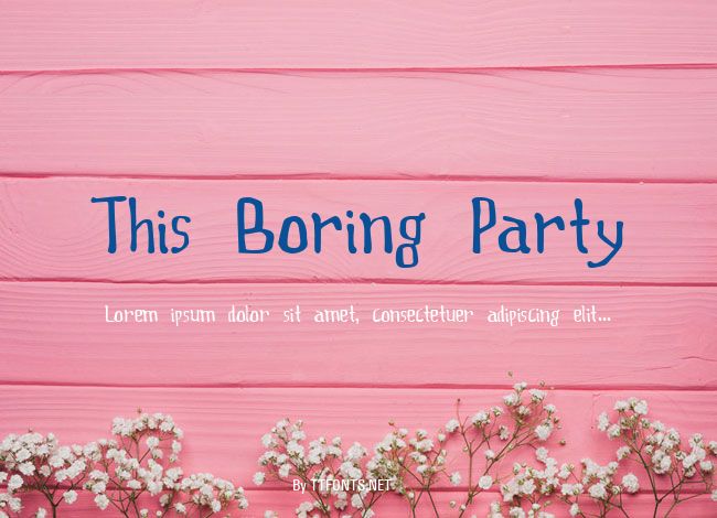 This Boring Party example