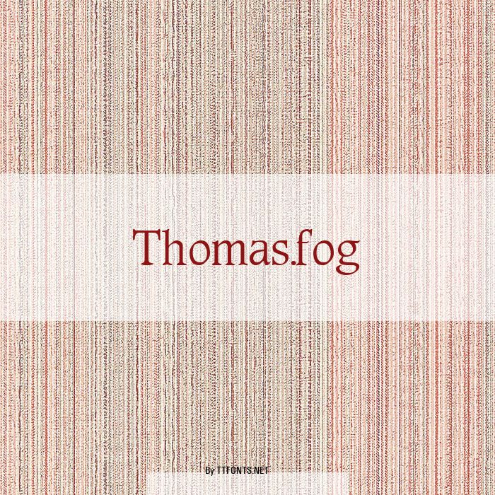 Thomas.fog example
