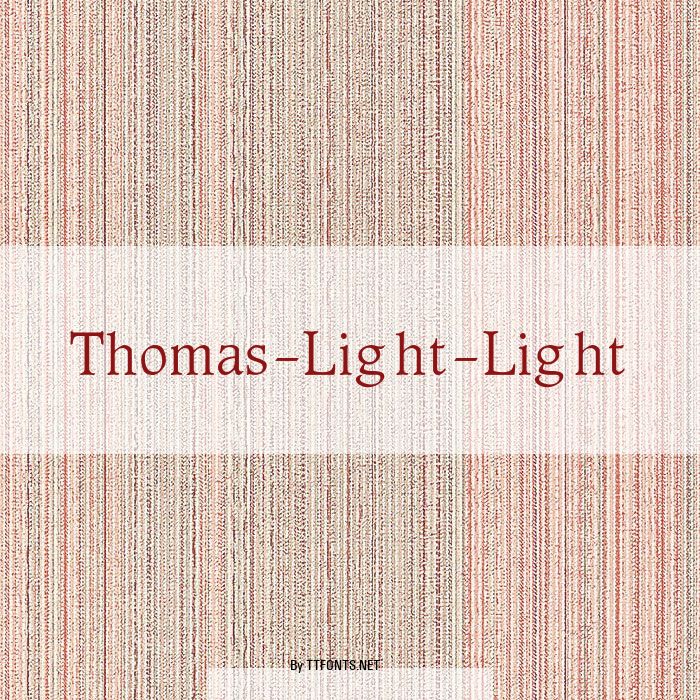 Thomas-Light-Light example