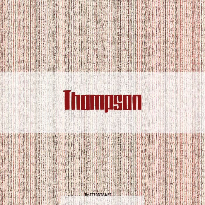 Thompson example