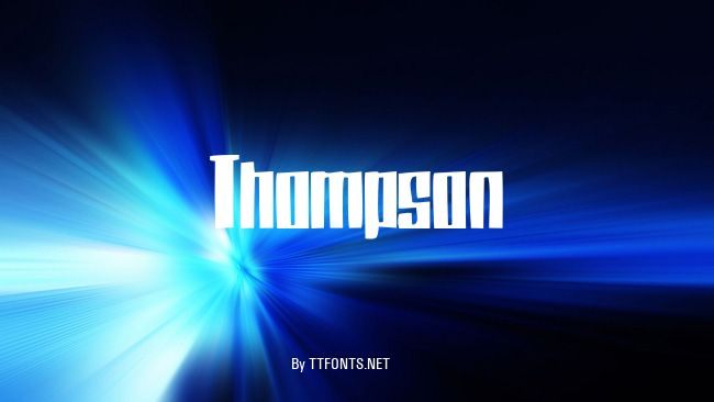 Thompson example