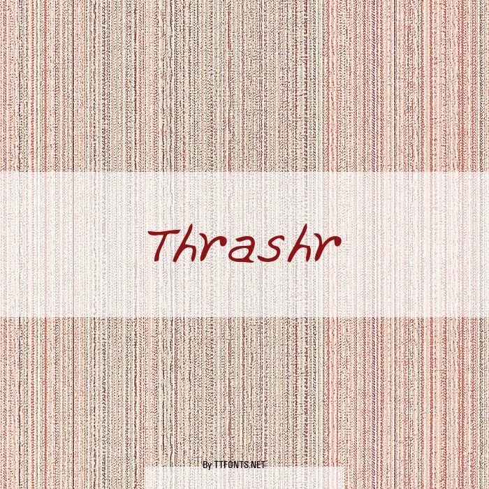 Thrashr example