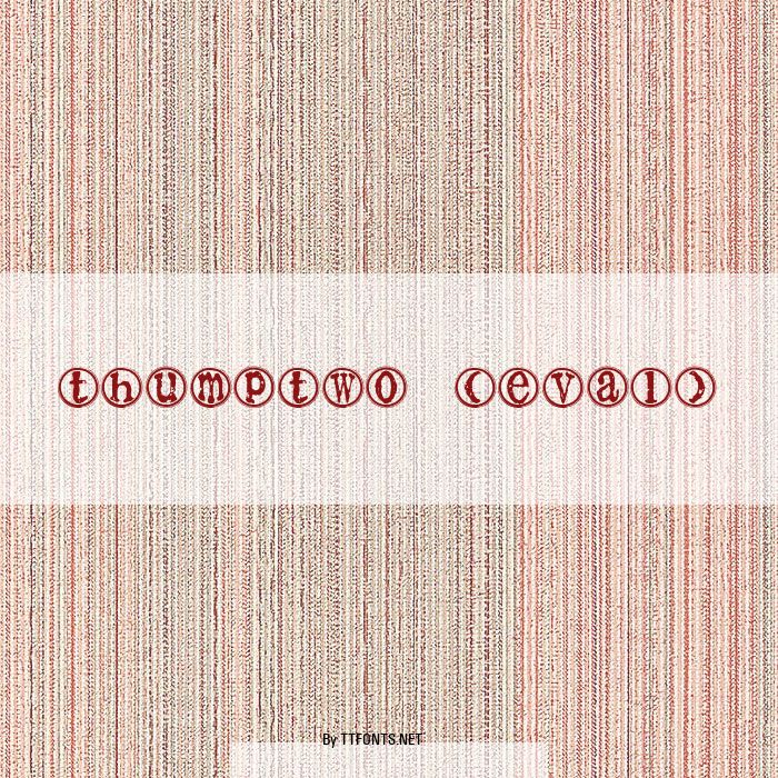 thumptwo (eval) example