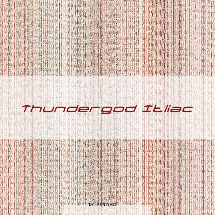 Thundergod Itliac example