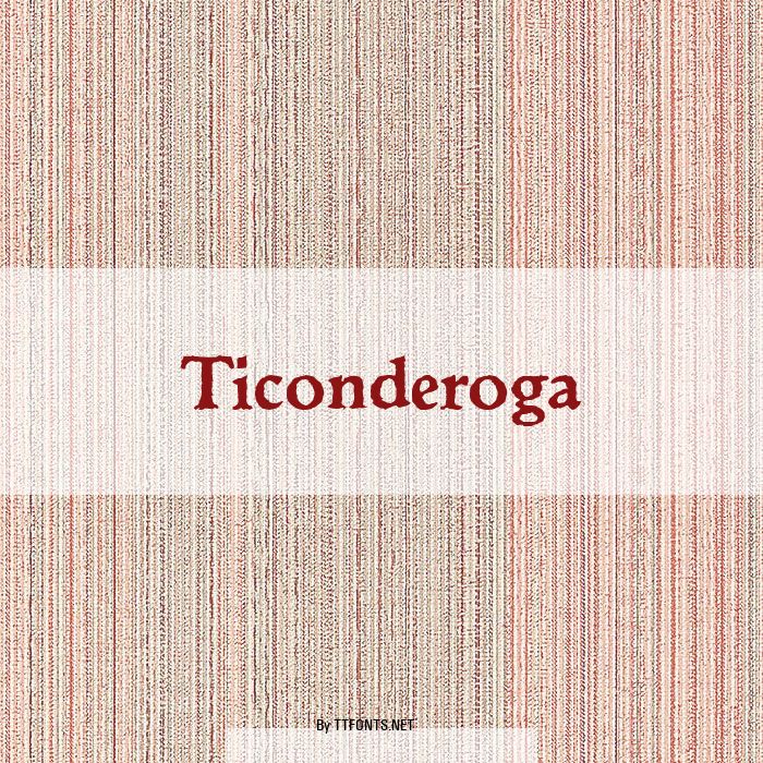 Ticonderoga example
