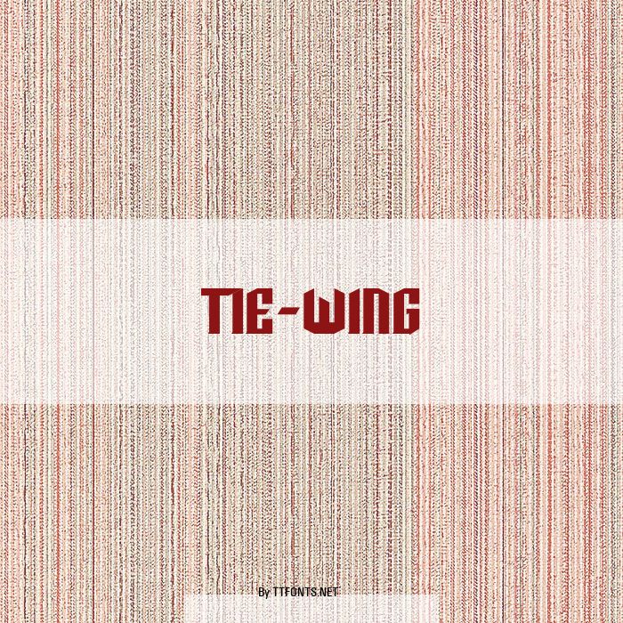 TIE-Wing example