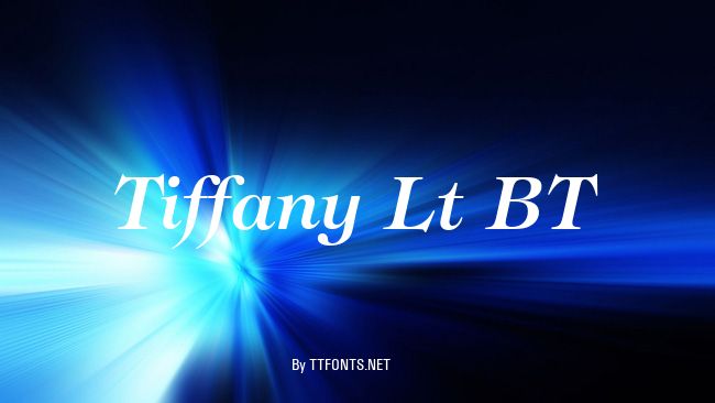Tiffany Lt BT example