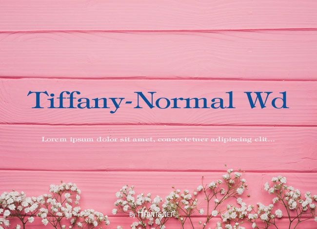 Tiffany-Normal Wd example