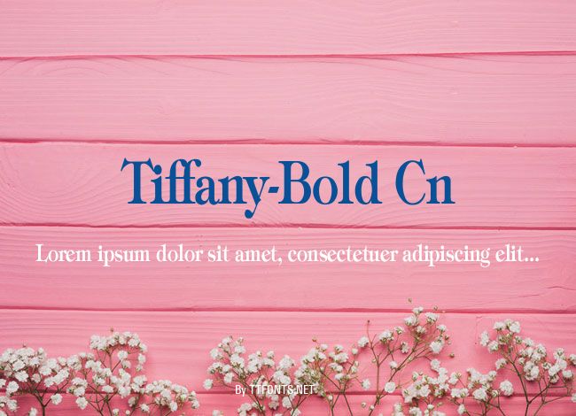 Tiffany-Bold Cn example