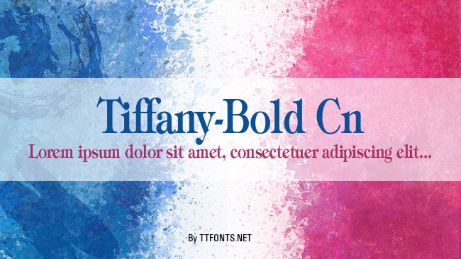 Tiffany-Bold Cn example