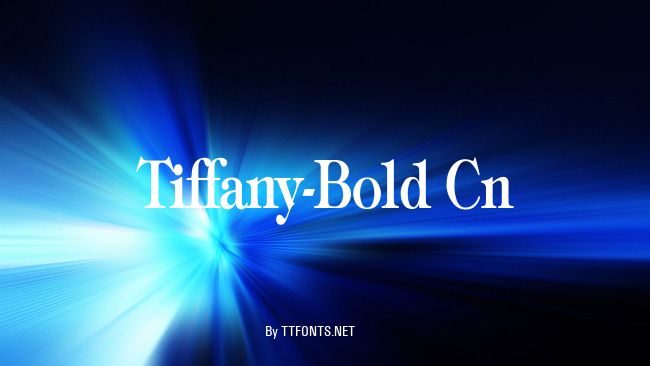 Tiffany-Bold Cn example