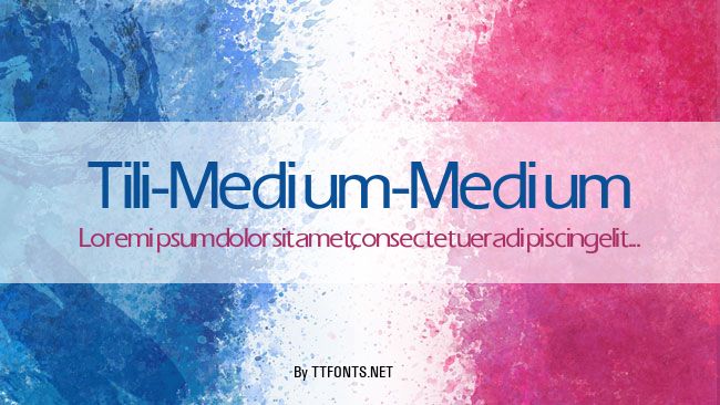 Tili-Medium-Medium example