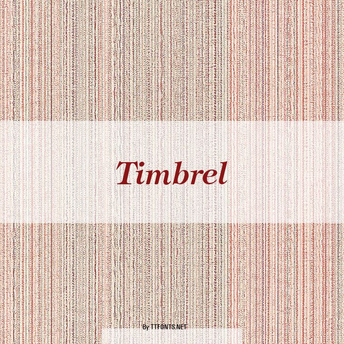 Timbrel example