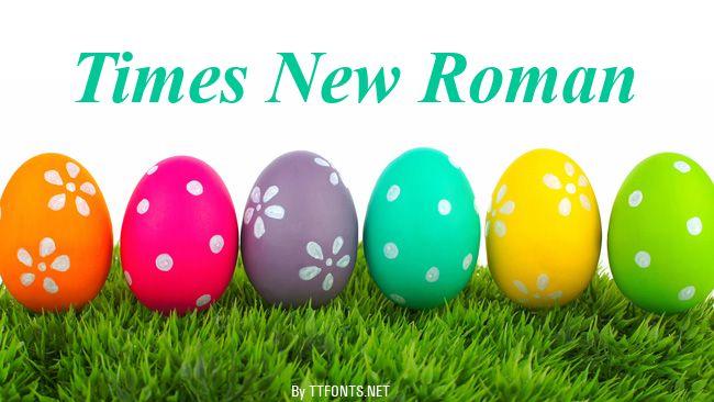 Times New Roman example