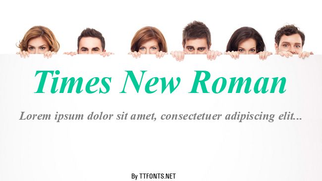 Times New Roman example