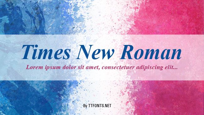 Times New Roman example