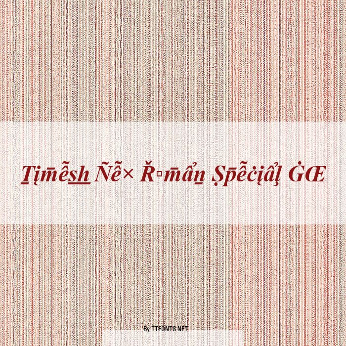 Times New Roman Special G2 example