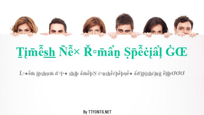 Times New Roman Special G2 example