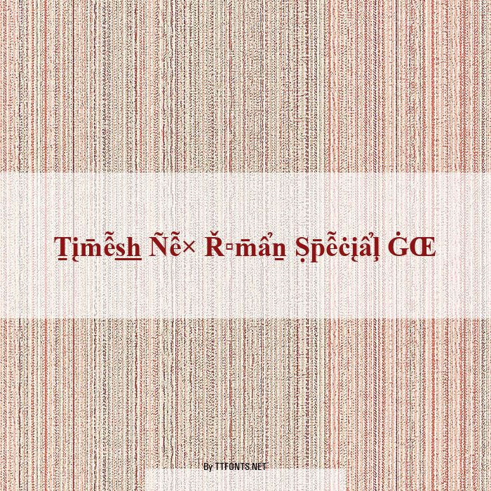 Times New Roman Special G2 example