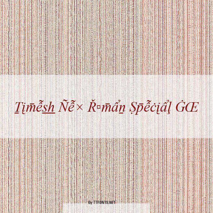 Times New Roman Special G2 example