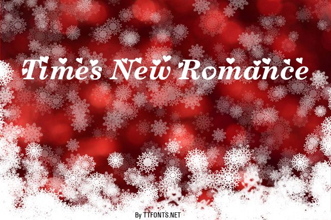 Times New Romance example