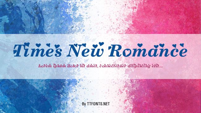 Times New Romance example