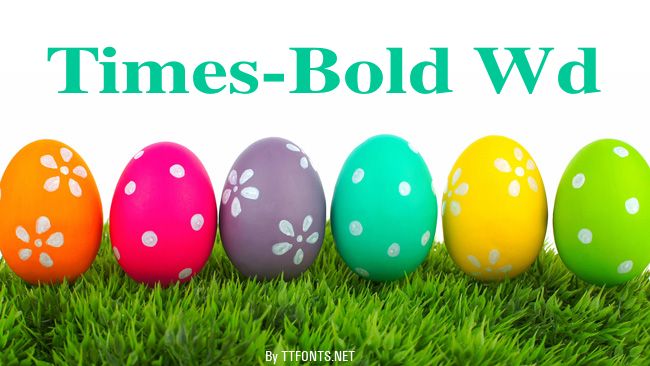 Times-Bold Wd example