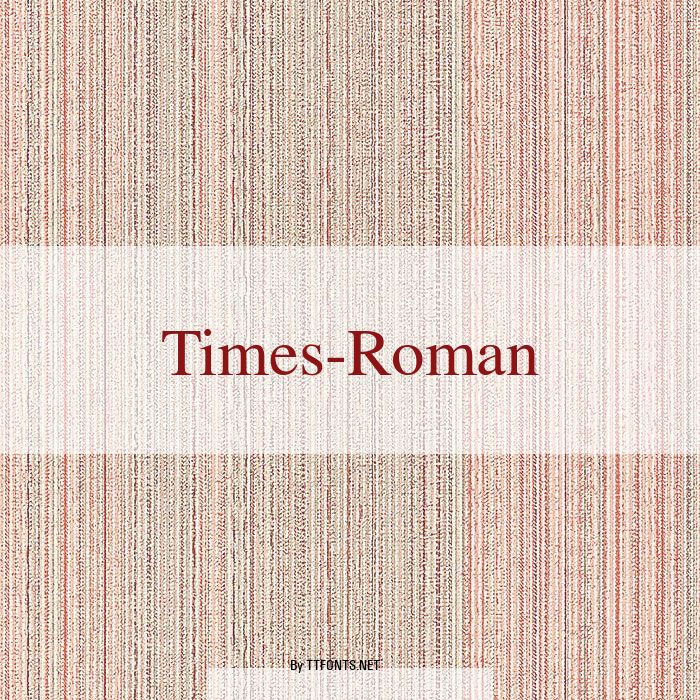 Times-Roman example