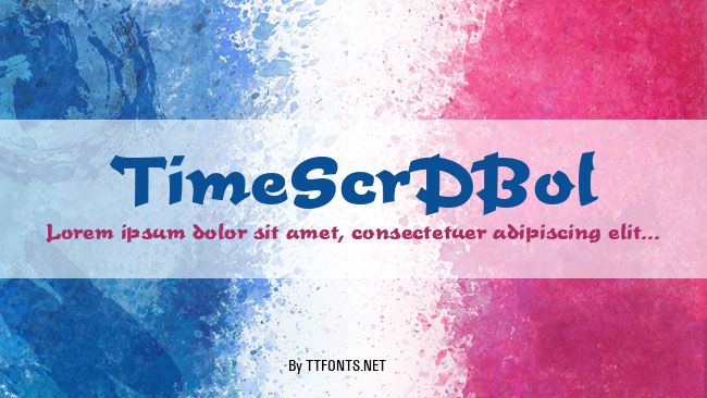 TimeScrDBol example