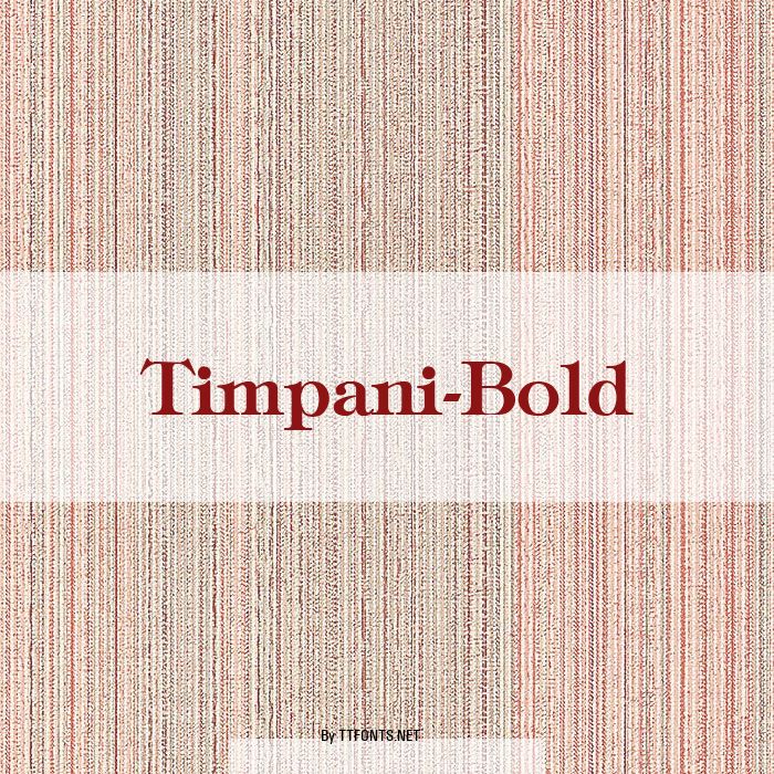 Timpani-Bold example