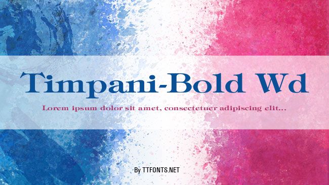Timpani-Bold Wd example