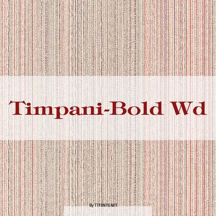 Timpani-Bold Wd example