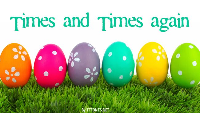 Times and Times again example