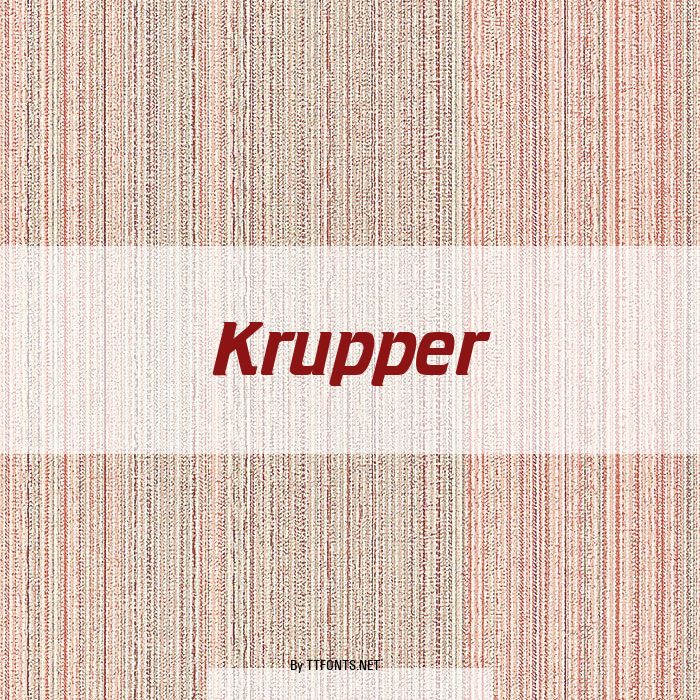 Krupper example