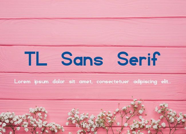 TL Sans Serif example