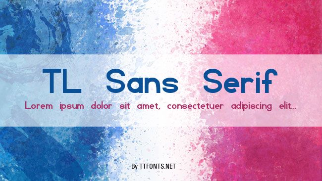 TL Sans Serif example