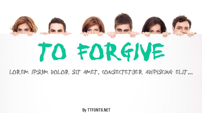 To forgive example