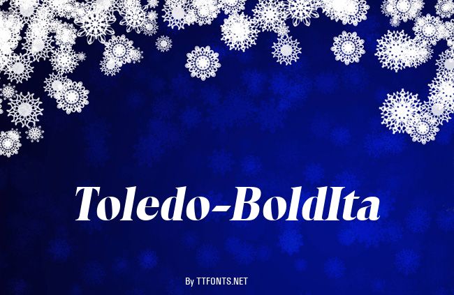 Toledo-BoldIta example