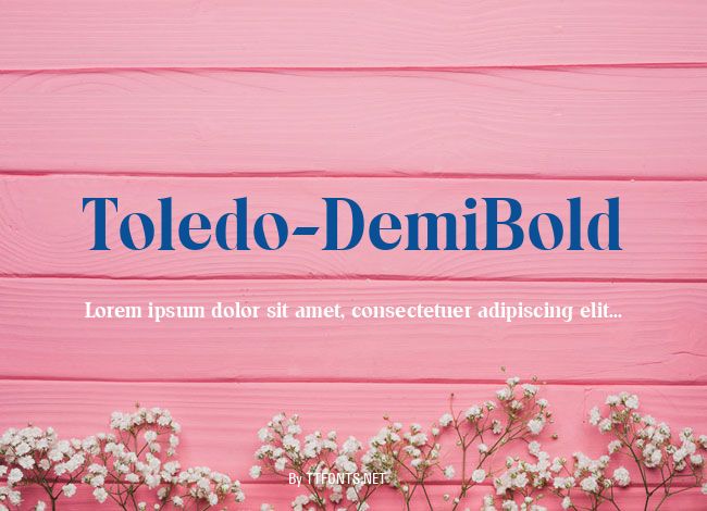 Toledo-DemiBold example